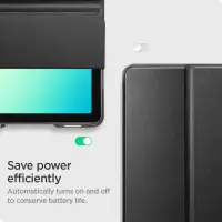 Case Spigen Smart Fold for Samsung SM-X210 215 216 Galaxy Tab A9+ SM-X230 235 236 Galaxy Tab A11+ Black