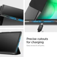 Case Spigen Smart Fold for Samsung SM-X210 215 216 Galaxy Tab A9+ SM-X230 235 236 Galaxy Tab A11+ Black