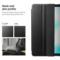 Case Spigen Smart Fold Samsung SM-X110 SM-X115 Galaxy Tab A9 SM-X133 SM-X135 Galaxy Tab A11 Matte Black