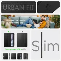 Case Spigen Urban Fit for Apple iPad Air 4 (2020) Air 5 (2022) 10.9''  iPad Air 6 (2024) Air 7 (2025) Air 8 (2026) 11''  Black