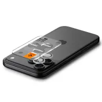 Camera Protector Spigen Optik Pro Ez Fit Glass for Apple iPhone 14 Pro 14 Pro Max 15 Pro 15 Pro Max 16 Pro 16 Pro Max 17 Pro 17 Pro Max Silver 2 pack