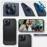 Camera Protector Spigen Optik Pro Ez Fit Glass for Apple iPhone 14 Pro 14 Pro Max 15 Pro 15 Pro Max 16 Pro 16 Pro Max 17 Pro 17 Pro Max Blue Titanium 2 pack