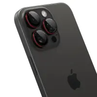 Camera Protector Spigen Optik Pro L Series Glass Ez Fit  for Apple iPhone 14 Pro 14 Pro Max 15 Pro 15 Pro Max 16 Pro 16 Pro Max 17 Pro 17 Pro Max Black-Red 2 pack
