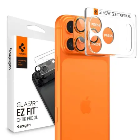 Camera Film Spigen Optik Pro XL Glass Ez Fit  for Apple iPhone 17 Pro Max Orange