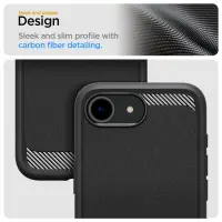 Case Spigen Rugged Armor Magsafe  for Apple iPhone 16e 17e Matte Black