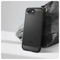 Case Spigen Rugged Armor Magsafe  for Apple iPhone 16e 17e Matte Black