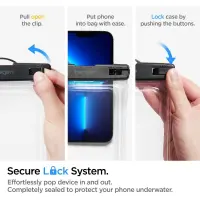Waterproof Bag Spigen A610 Float Universal  for Devices up to 6.9" Crystal Clear