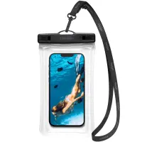 Waterproof Bag Spigen A610 Float Universal  for Devices up to 6.9" Crystal Clear