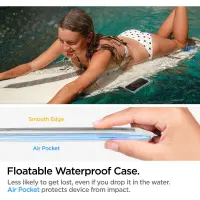 Waterproof Bag Spigen A610 Float Universal  for Devices up to 6.9" Crystal Clear