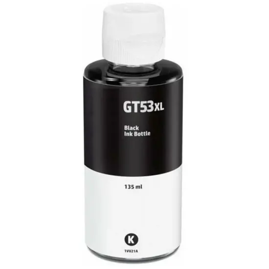 Printer Ink HP Compatible GT53XL (1VV21AE) 135ml Pages:6000 Black Ink Tank Wireless και Smart Tank