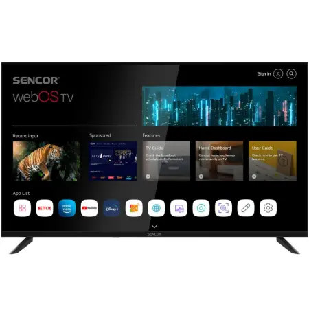 TV Sencor SLE 40FS804B webOS SMART TV HDR10 FULL HD 1920 x 1080p 40"