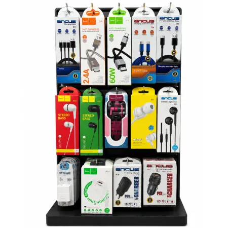 Stand with Accessories Chargers, Connection Cables, Hands Free 120 Pieces Stand 51056