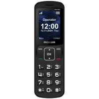 Maxcom MM34D 4G 2.4" 1000mAh with Large Buttons, Radio, Vibration, Flashlight, Bluetooth and Desktop Charger Black