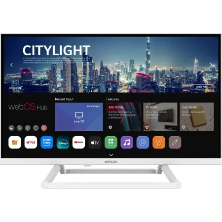 TV Sencor SLE 24S841MBW webOS SMART TV HD Ready HDR 10 24" with 230V and 12V Power Supply Option