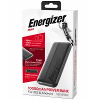 Power Bank Energizer UE10050CC 10000mAh 15W 2xUSB-C 1xUSB-A and LED Battery Indicator Black