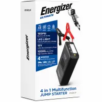 Power Bank Energizer JE10000JP 10000mAh PD15W QC 1xUSB-A 1xUSB-C Ports Emergency Car Battery Attachment 1500A and 11 bar Tire Inflation Black