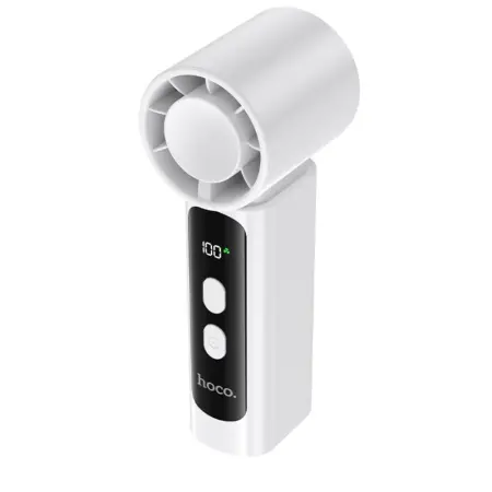 Hoco HX601 Portable Handheld Mini Powerful Fan 3000mAh 3 Airflow Speeds 20000Rpm Max White
