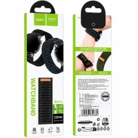 Watchband Hoco WH15 Fabric Series for Samsung Huawei Xiaomi Vivo OPPO etc 22mm Universal Black