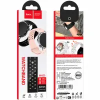 Watchband Hoco WH25 Flexible Series for Samsung Huawei Xiaomi Vivo OPPO etc 22mm Universal Black Silicone Strap