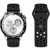 Watchband Hoco WH25 Flexible Series for Samsung Huawei Xiaomi Vivo OPPO etc 22mm Universal Black Silicone Strap