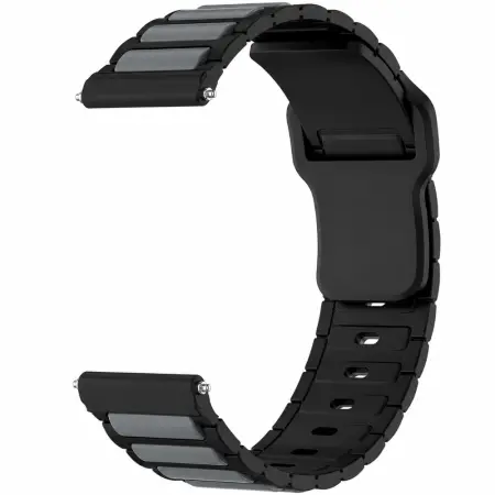 Watchband Hoco WH27 Flexible Series Silicon Strap for Samsung Huawei Xiaomi Vivo OPPO etc 22mm Universal Black-Grey