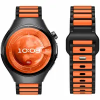 Watchband Hoco WH27 Flexible Series Silicon Strap for Samsung Huawei Xiaomi Vivo OPPO etc 22mm Universal Black-Orange