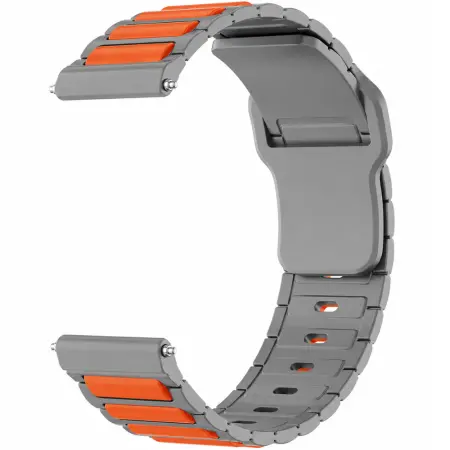 Watchband Hoco WH27 Flexible Series Silicon Strap for Samsung Huawei Xiaomi Vivo OPPO etc 22mm Universal Grey-Orange