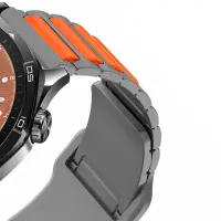 Watchband Hoco WH27 Flexible Series Silicon Strap for Samsung Huawei Xiaomi Vivo OPPO etc 22mm Universal Grey-Orange