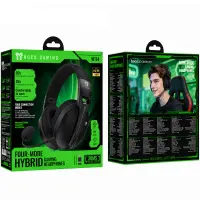 Wireless Gaming Headset Hoco W114 Magic Surround Stereo v5.4 600mAh with Detachable Microphone and Wired 3.5mm Jack Black