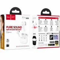 Wireless Hands Free Hoco EQ30 Eufonia TWS Hi-Fi v6.0 300mAh 7h Talk Time White
