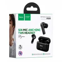 Wireless Hands Free Hoco EQ35 Rhyme TWS ANC ENC Six Mic Noise Reduction v5.4 400mAh 7h Talk Time Black