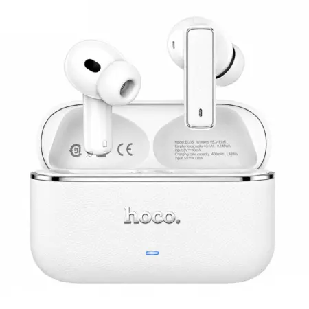 Wireless Hands Free Hoco EQ35 Rhyme TWS ANC ENC Six Mic Noise Reduction v5.4 400mAh 7h Talk Time White