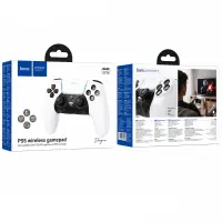 Gamepad Hoco GA32 Dragon RGB 600mAh BT v5.1 Dual Motor Vibration Dual Channel AUX Port and Mute Button Compatible with PS5 White