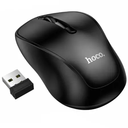 Bluetooth Wireless Mouse Hoco GM41 Dual Mode 2.4GHz and BT v5.2 with 4 Buttons 1600 DPI Black