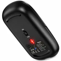 Bluetooth Rechargeable Mouse Hoco GM43 Adelanto 450mAh Dual Mode 2.4GHz and BT with 3 Buttons 1600 DPI Grey