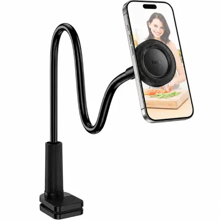 Desktop Holder Hoco HD13 Mountain Magnetic Ring Compatible with MagSafe Devices and Magnetic Phone Cases Black