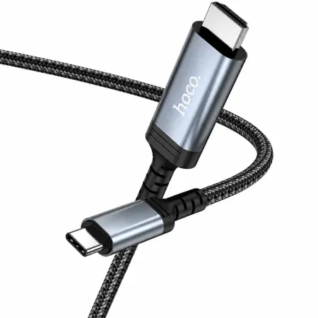 Cable Hoco UA43 USB-C to HDMI 4K 30Hz Braided Black 1.8m