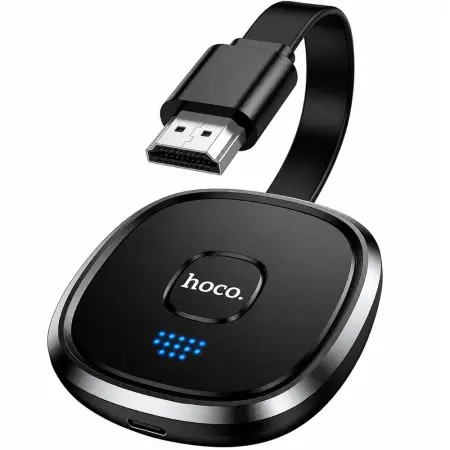 Wireless Display Adapter Hoco UA45 1080p 60Hz for Audio and Video Transmission 2.4GHz/5GHz HDMI Male USB-C Black