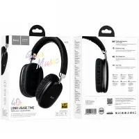 Wireless Stereo Headphones Hoco W35 Hi-Fi v5.3 400mAh with MicroSD AUX Black