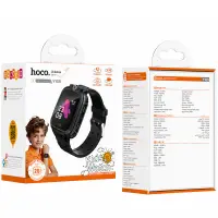 Kids Smartwatch Hoco Y105 2G 400mAh 1.44” GPS Camera with Call and Message Function Black