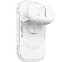 Wall Mount Phone Holder Hoco HD16 Compatible with Devices 4.5"- 7" Waterproof and Dustproof with Transparent Touchscreen Window White