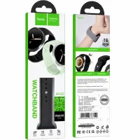 Watchband Hoco WH23 Flexible Series Silicon Band 40mm-44mm Black for Samsung Watch8