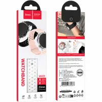 Watchband Hoco WH25 Flexible Series for Samsung Huawei Xiaomi Vivo OPPO 22mm Universal White Silicon Strap