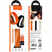 Watchband Hoco WA41 Parkour Series 44/45/46/49mm Nylon Strap For Apple Watch series 1/2/3/4/5/6/7/8/9/se/ultra1/ultra2 Orange