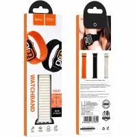 Watchband Hoco WA41 Parkour Series 38/40/41/42 mm Nylon Strap For Apple Watch series 1/2/3/4/5/6/7/8/9/SE/SE2 White