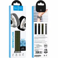 Watchband Hoco WA42 Fabric Series 44/45/46/49mm Nylon Strap For Apple Watch series 1/2/3/4/5/6/7/8/9/se/ultra1/ultra2 Army Green