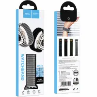 Watchband Hoco WA42 Fabric Series 44/45/46/49mm Nylon Strap For Apple Watch series 1/2/3/4/5/6/7/8/9/se/ultra1/ultra2 Grey
