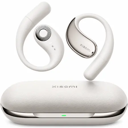 Wireless Bluetooth Xiaomi OpenWear Stereo Open Ear with Double Mics and Charging Case Sandstone Beige