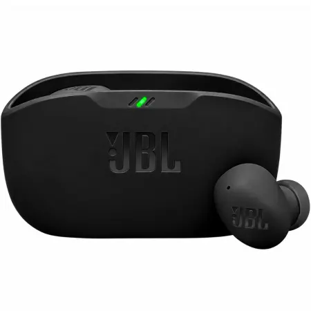 Wireless Hands Free JBL Wave Buds 2 with Pure Bass ANC up to 40 Hours Stand by Time IP54 and Charging Case Black