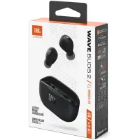 Bluetooth Hands Free JBL Vibe Buds 2 In-ear TWS ANC 10 Hours Operation ΒΤ 5.3 IPX4 with Charging Case Black